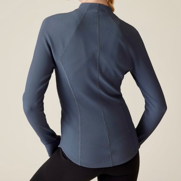 ATHLETA Salutation Jacket Granite Blue - Picture 2 of 7